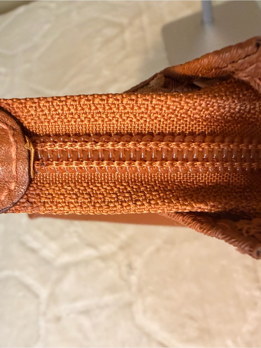 Yves Saint Laurent Tan/Brown Textured Clutch - Picture 7 of 16